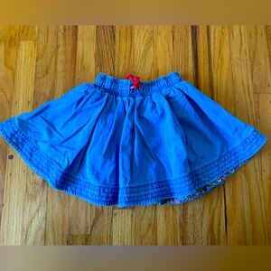 Mini Boden Flower Lined Skirt, Girls Size 4-5Yrs